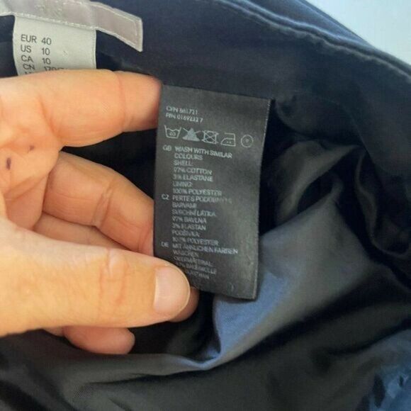 H&M Mini Pencil Skirt Black Size 10 Classic Wear to Work - Picture 6 of 6